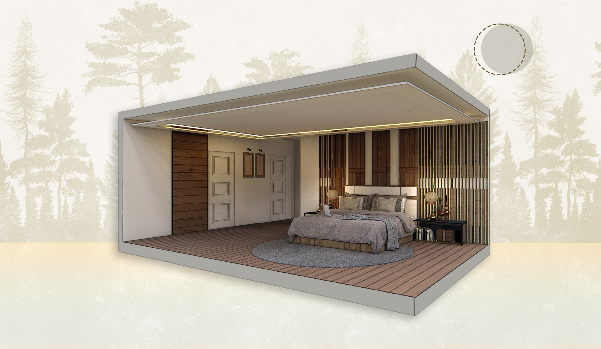 Bedroom illustration Bedroom illustration